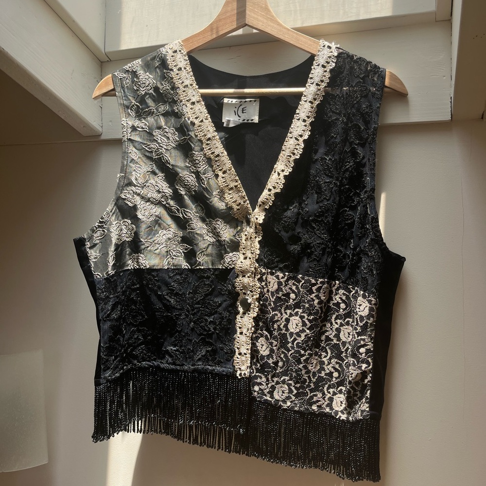 Vintage Lace Patchwork ICE Vest